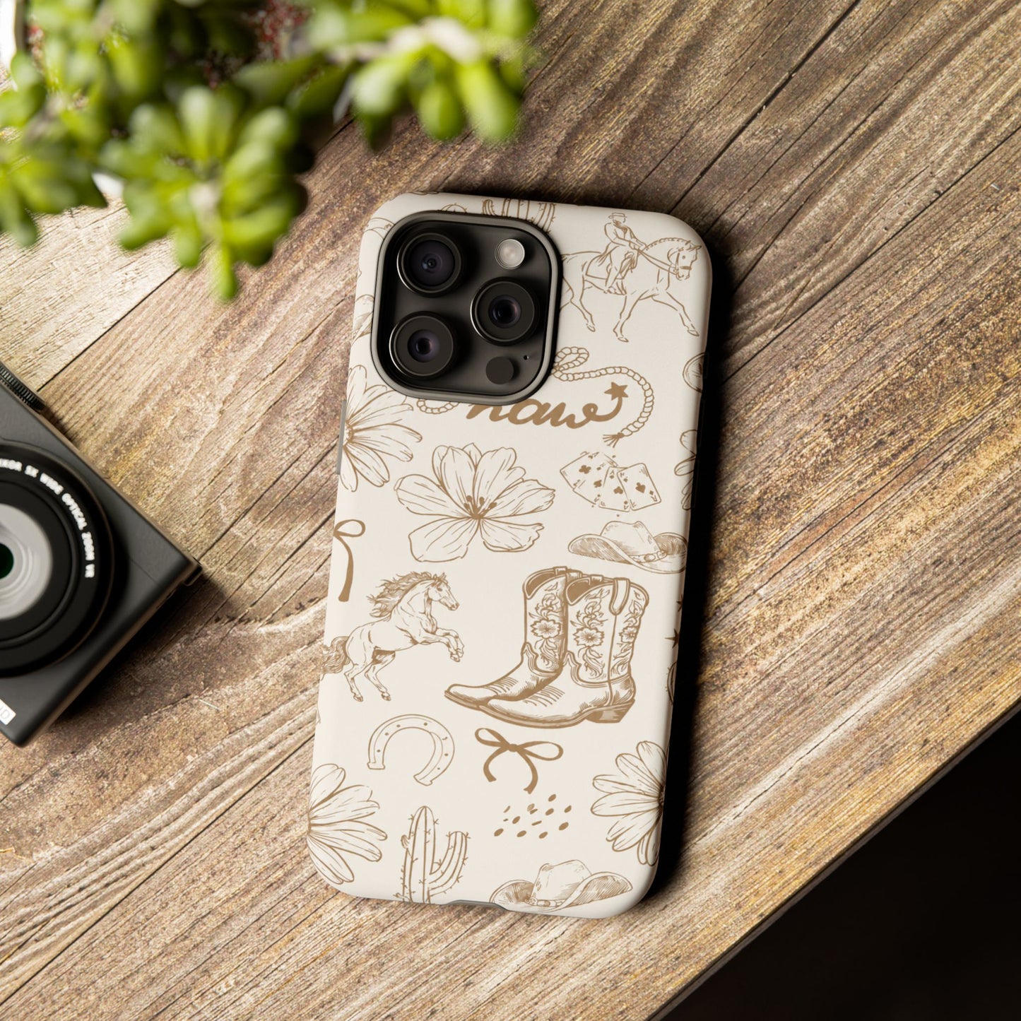 Western Cowgirl Phone Case for iPhone Samsung Galaxy Pixel Tough Case