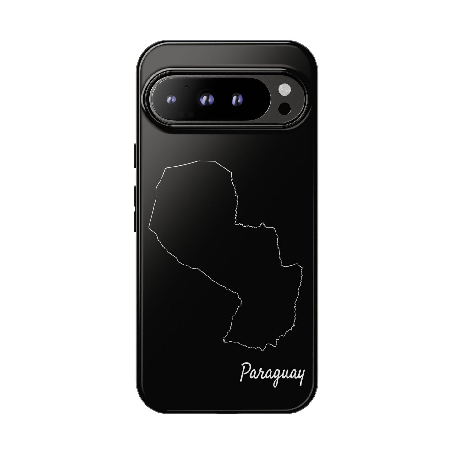 Paraguay Outline Phone Case – Minimal Country Map Tough Case (iPhone, Samsung, Pixel)
