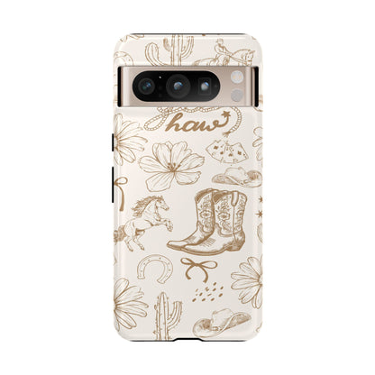 Western Cowgirl Phone Case for iPhone Samsung Galaxy Pixel Tough Case