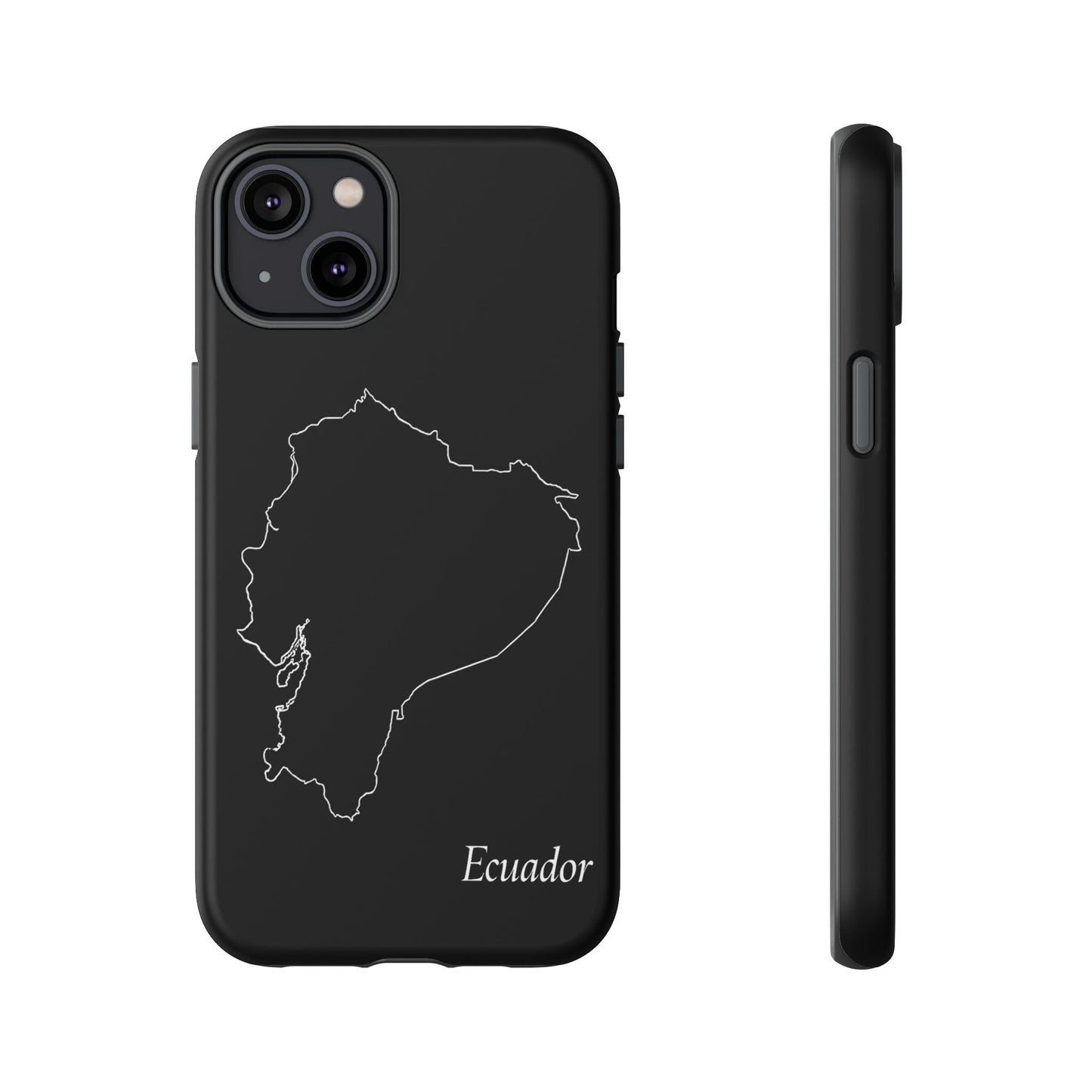 Ecuador Outline Phone Case – Minimal Country Map Tough Case (iPhone, Samsung, Pixel)