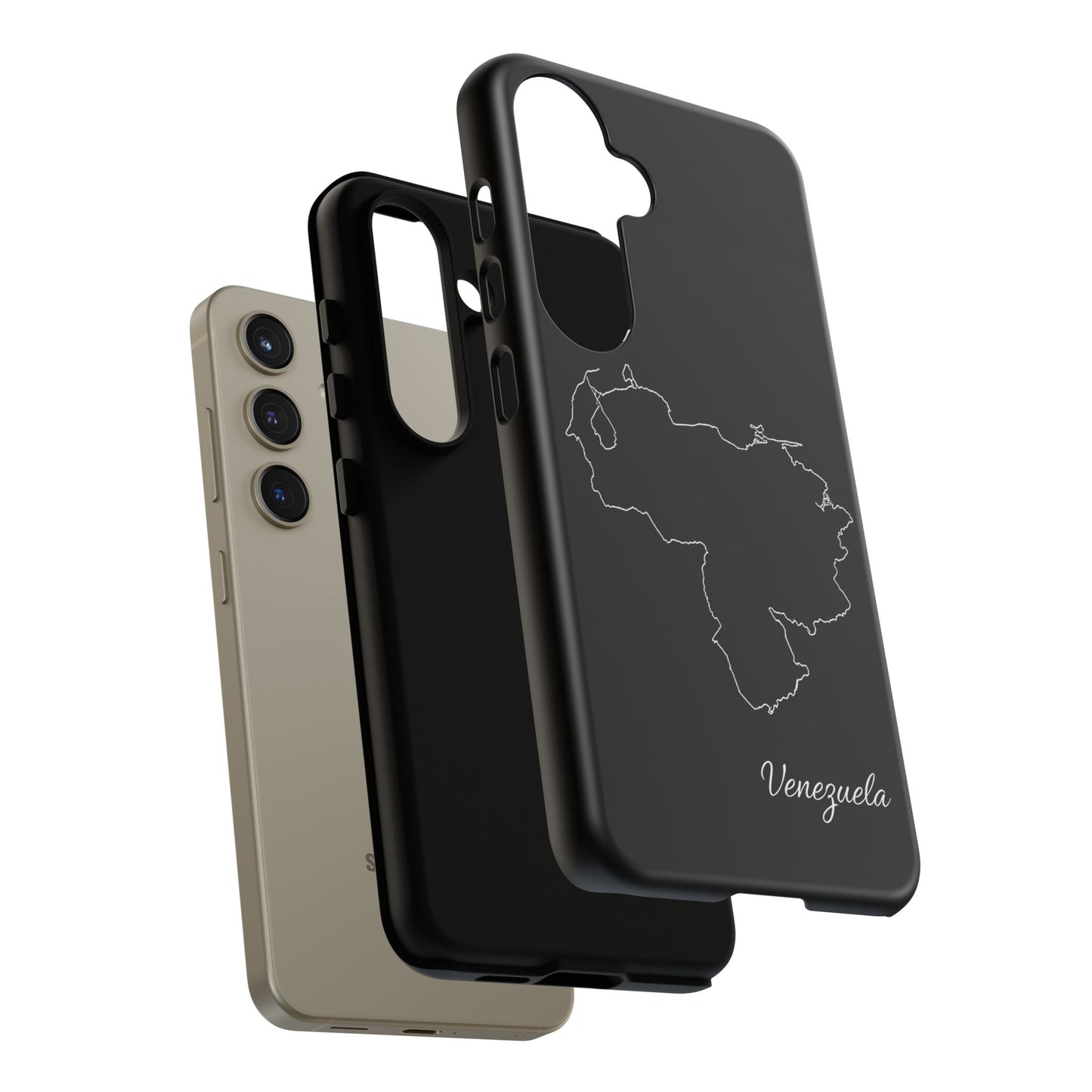 Venezuela Outline Phone Case – Minimal Country Map Tough Case (iPhone, Samsung, Pixel)