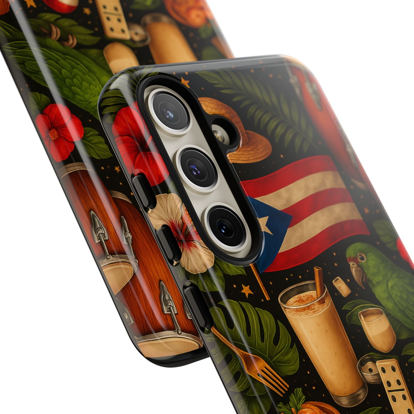 Puerto Rican Culture Phone Case | Boricua Icons Caribbean Aesthetic Tough Protective Case