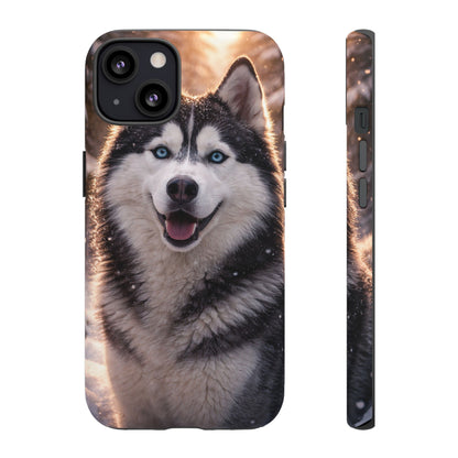Siberian Husky Tough Phone Case | Blue Eyes Dog Cover Protective iPhone Case