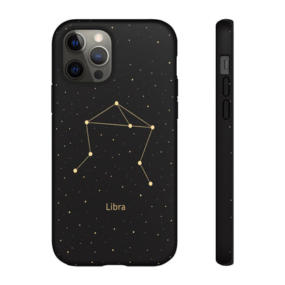 Libra Zodiac Constellation Phone Case – Luxe Gold Celestial Cover