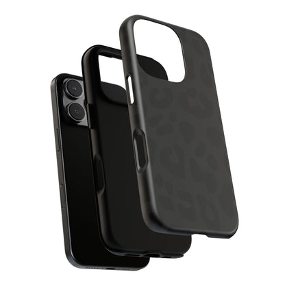 Black Leopard Phone Case | Matte & Glossy Tough Protective iPhone Case