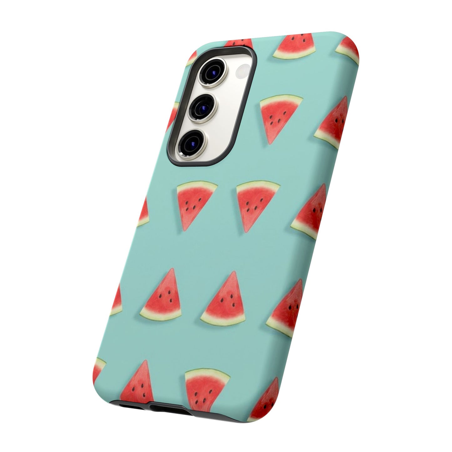 Watermelon Phone Case – Pastel Blue Summer Fruit Tough Case (iPhone, Samsung, Pixel)