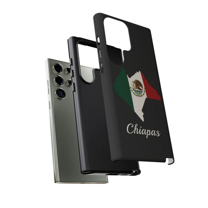 Chiapas Mexico Flag Map Phone Case | Mexican American Pride Tough Case for iPhone & Samsung