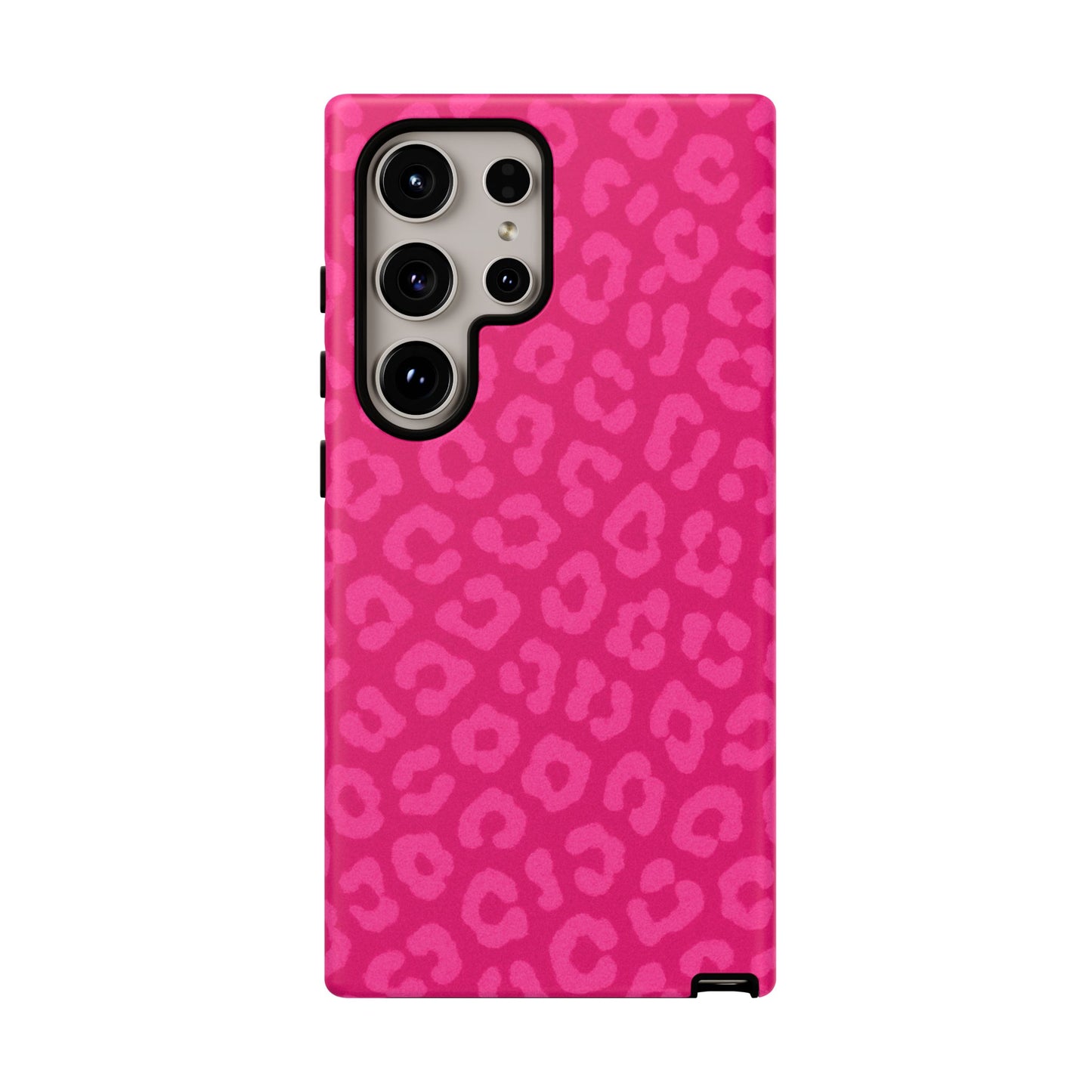 Hot Pink Leopard Print Phone Case – Bold Coquette Leopard Tough Case