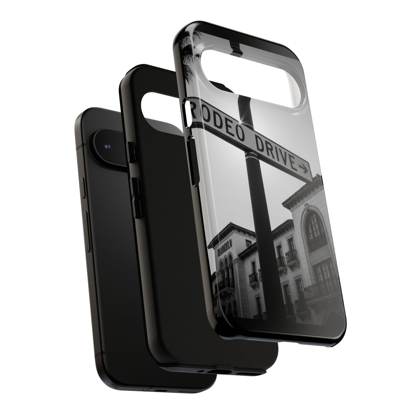 Rodeo Drive Phone Case | Los Angeles Aesthetic Black & White Photography | Luxury LA Street Tough Case for iPhone & Samsung
