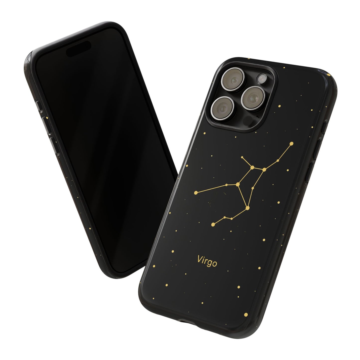 Virgo Zodiac Constellation Phone Case – Luxe Gold Celestial Cover