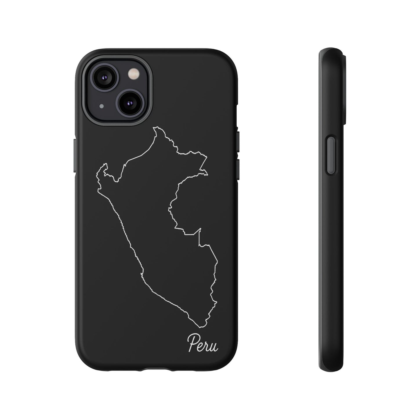 Peru Outline Phone Case – Minimal Country Map Tough Case (iPhone, Samsung, Pixel)