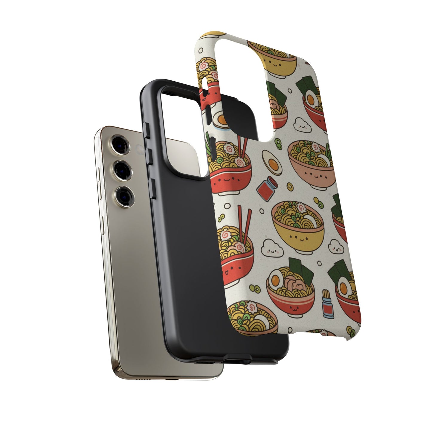 Kawaii Ramen Phone Case – Cute Japanese Food Pattern | Noodle Bowl Aesthetic Case