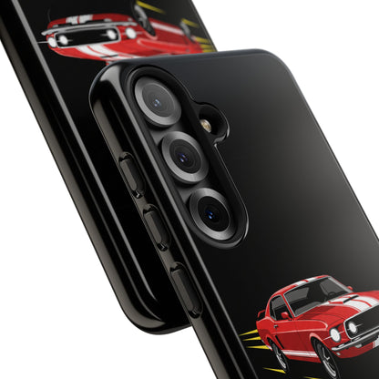 Red Muscle Car Phone Case – Classic Car Racing Tough Protective Case
