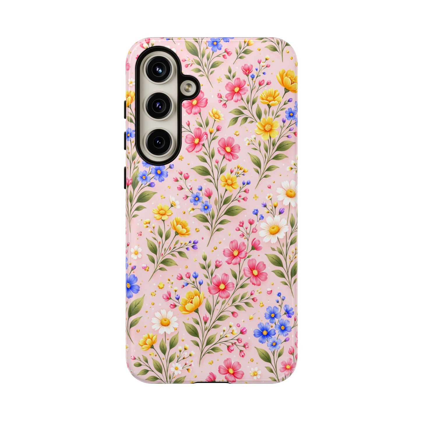 Wildflower Floral Phone Case Vintage Spring Meadow Tough Cover