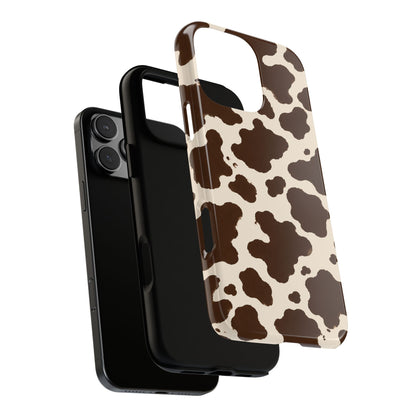 Western Cow Print Tough Phone Case for iPhone Samsung Galaxy Pixel