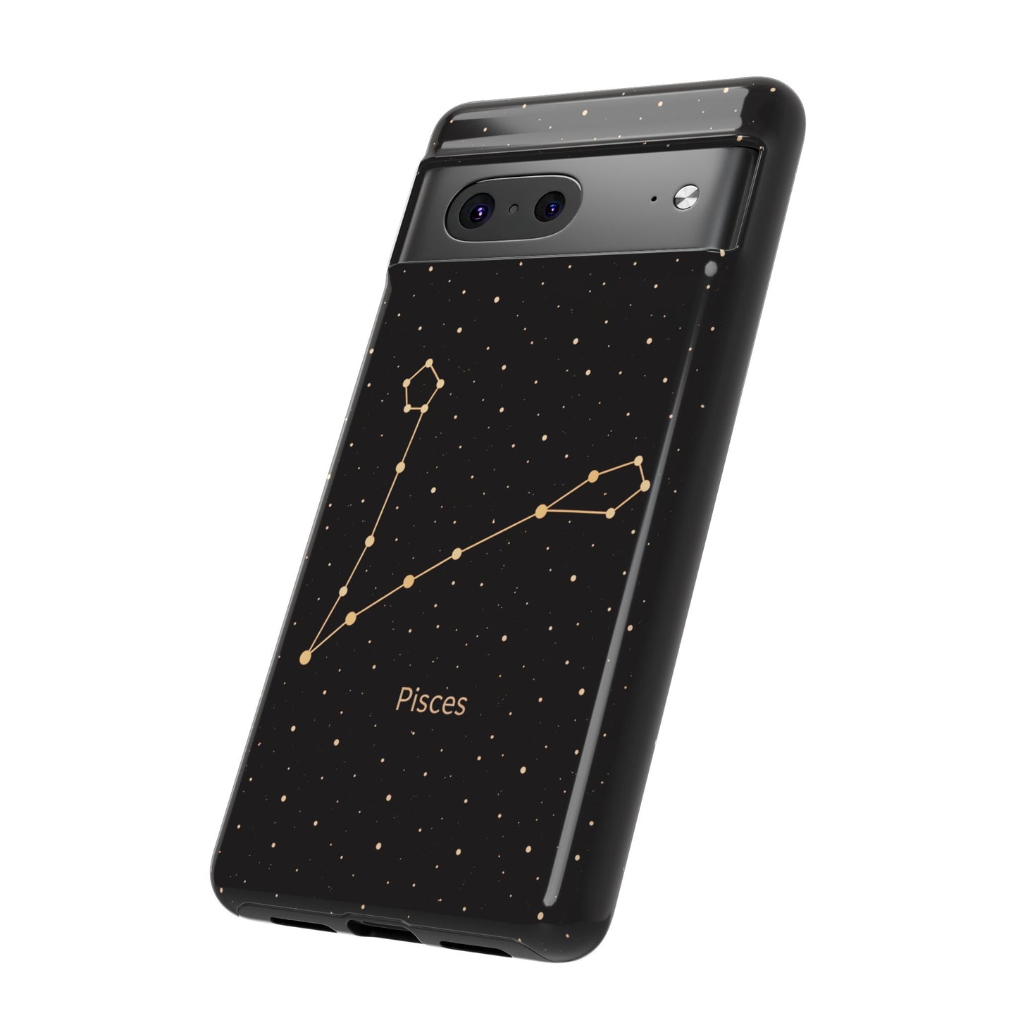 Pisces Zodiac Constellation Phone Case – Luxe Gold Celestial Cover
