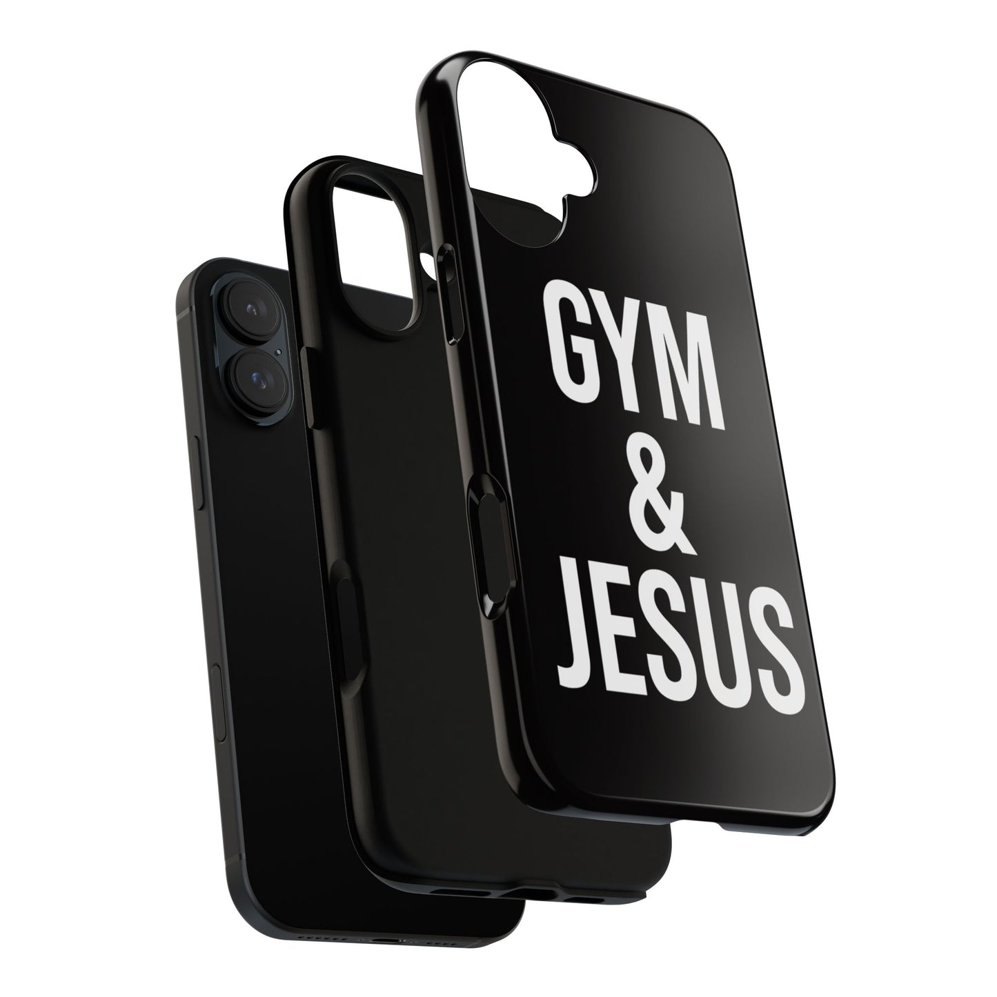 Gym & Jesus Phone Case Christian Faith Workout Gym Motivation Case