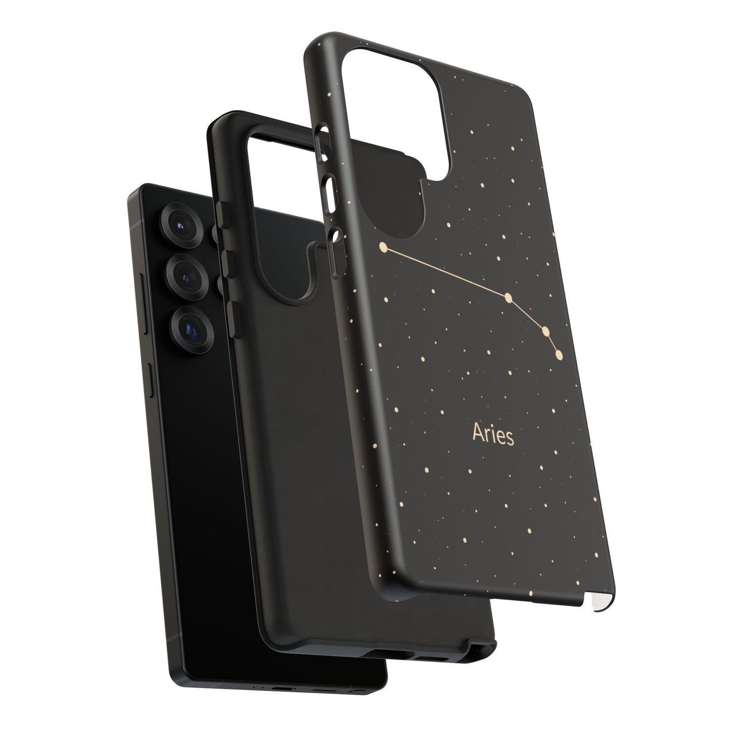 Aries Zodiac Constellation Phone Case – Luxe Gold Celestial Cover