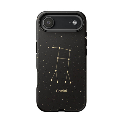 Gemini Zodiac Constellation Phone Case – Luxe Gold Celestial Cover