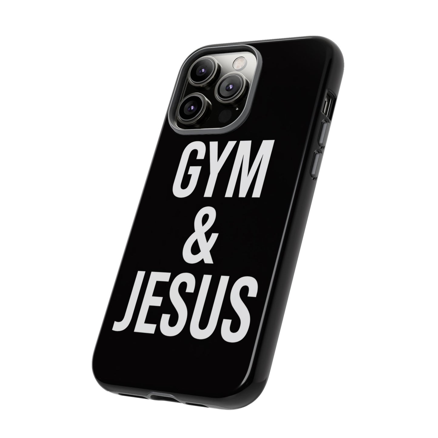 Gym & Jesus Phone Case Christian Faith Workout Gym Motivation Case