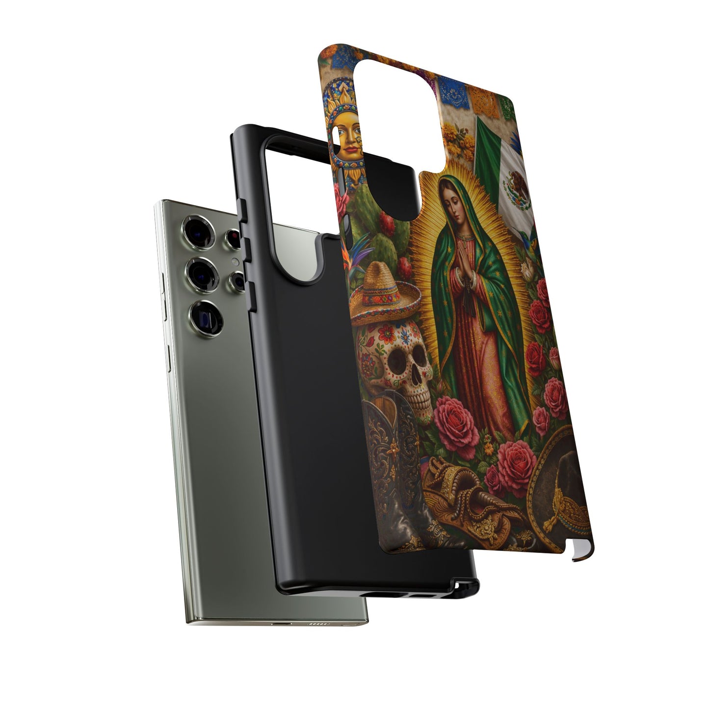 Virgen de Guadalupe Phone Case Mexican Floral iPhone Samsung Pixel Case