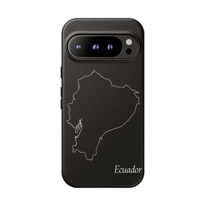 Ecuador Outline Phone Case – Minimal Country Map Tough Case (iPhone, Samsung, Pixel)