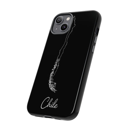 Chile Outline Phone Case – Minimal Country Map Tough Case (iPhone, Samsung, Pixel)