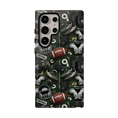 Football Pattern Phone Case – Sports Fan Tough Protective Game Day Case