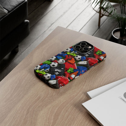 Soccer Ball Pattern Phone Case – Sports Fan Tough Protective Game Day Case