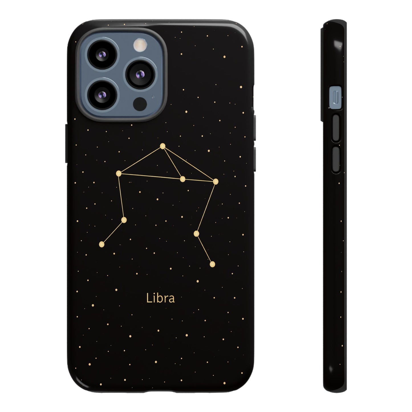Libra Zodiac Constellation Phone Case – Luxe Gold Celestial Cover