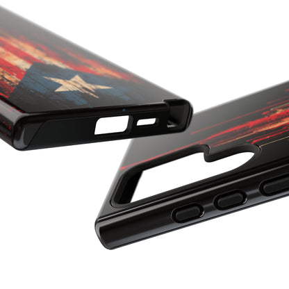 Puerto Rico Flag Phone Case | Distressed Puerto Rican Flag Tough Case | Boricua Pride Protective iPhone Samsung Cover