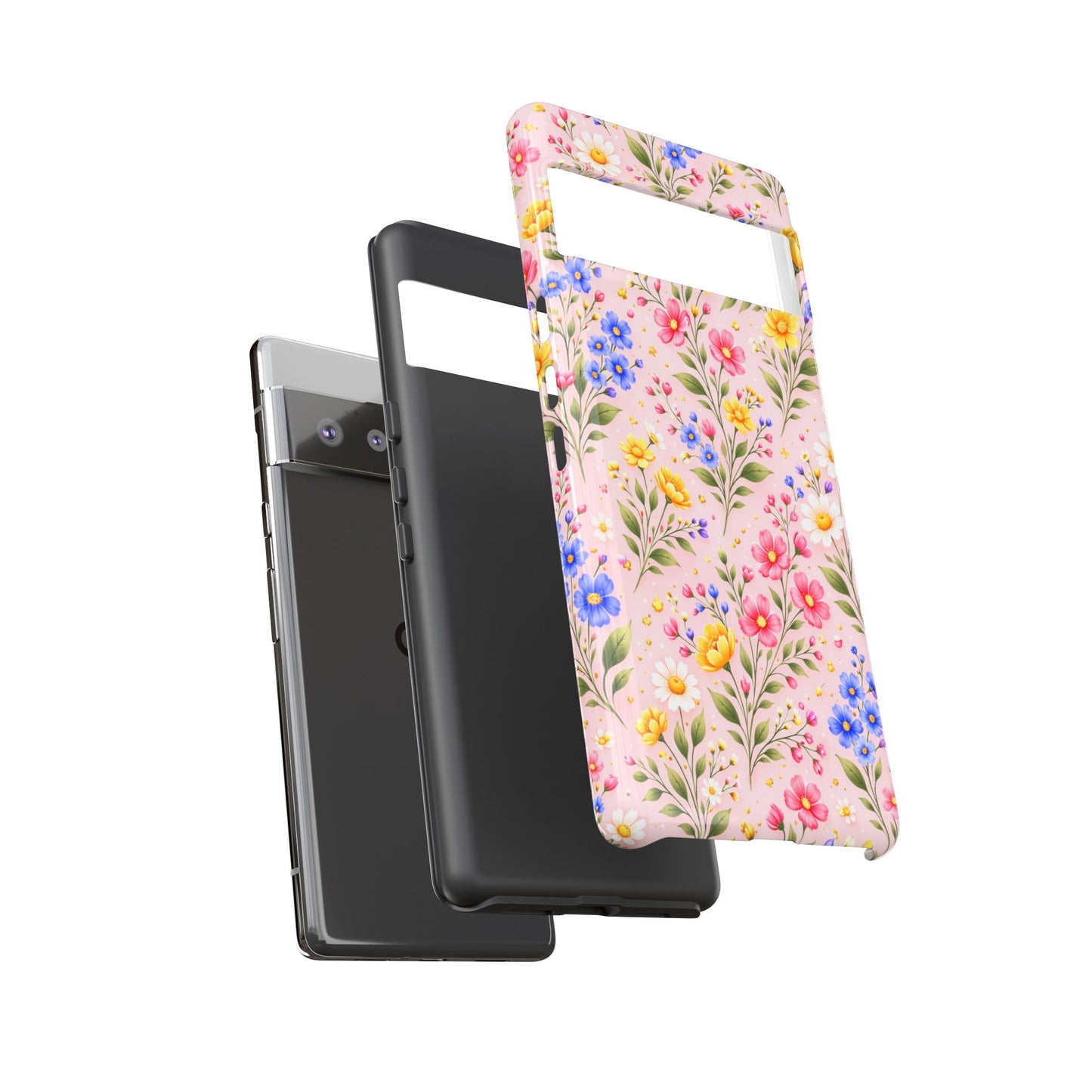 Wildflower Floral Phone Case Vintage Spring Meadow Tough Cover