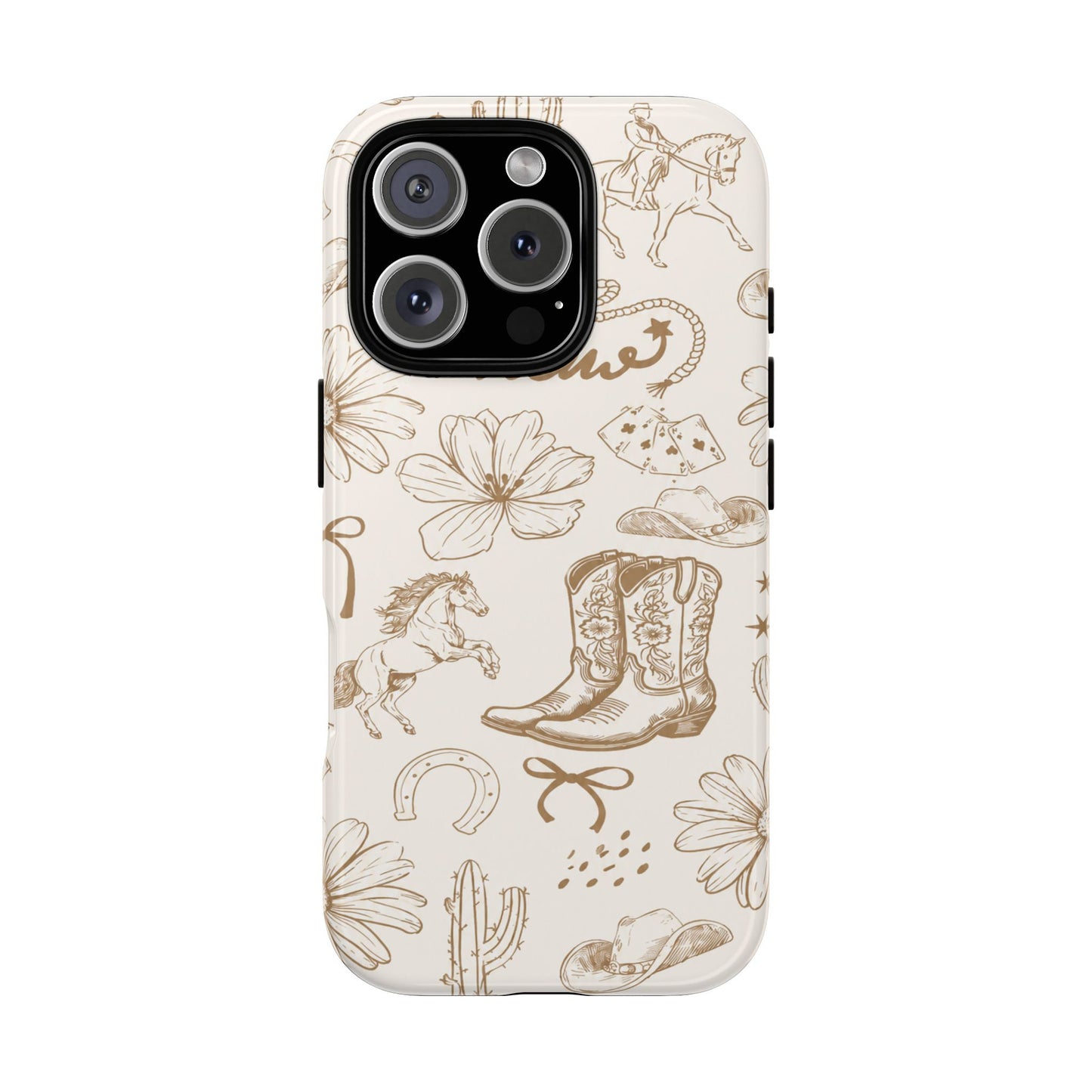 Western Cowgirl Phone Case for iPhone Samsung Galaxy Pixel Tough Case