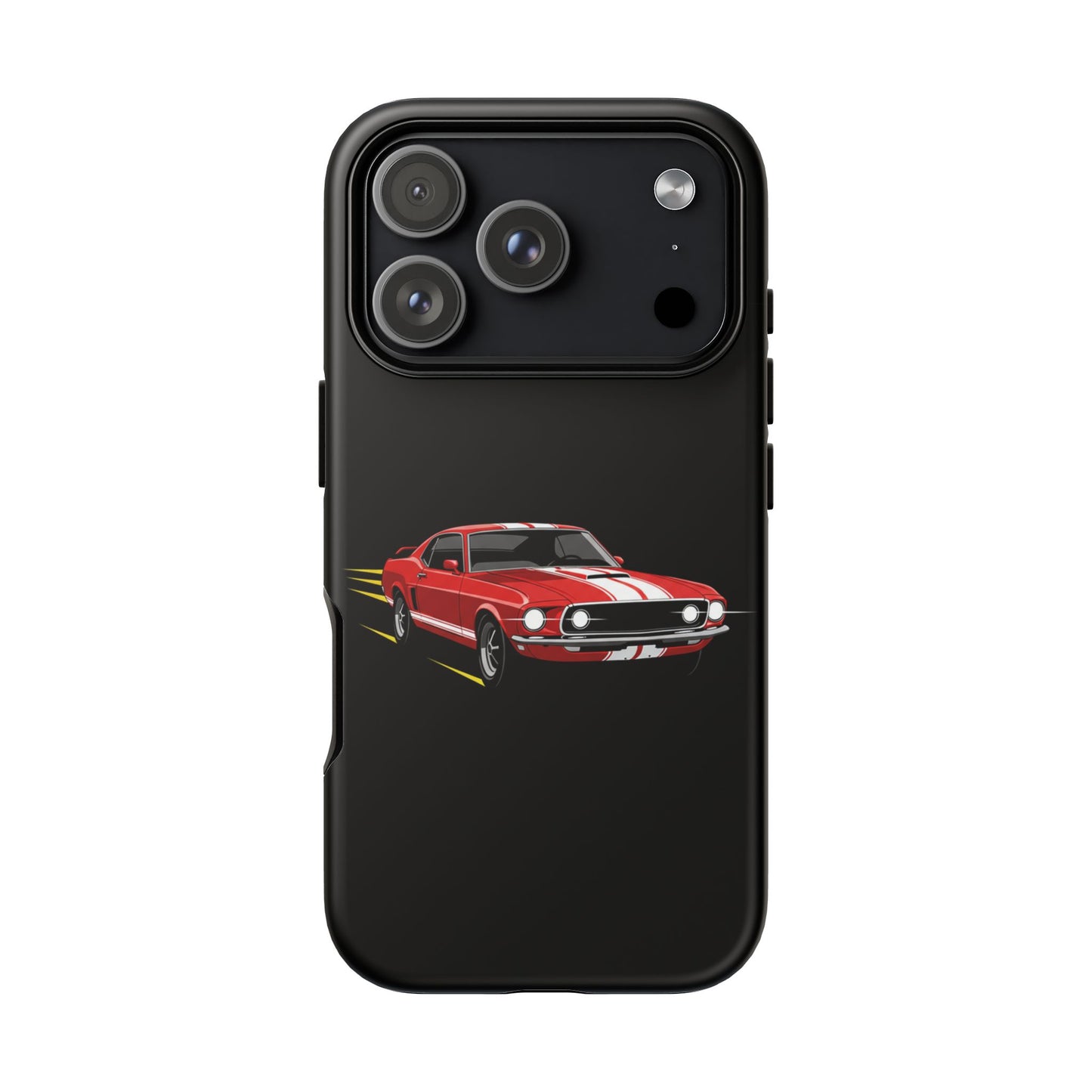 Red Muscle Car Phone Case – Classic Car Racing Tough Protective Case