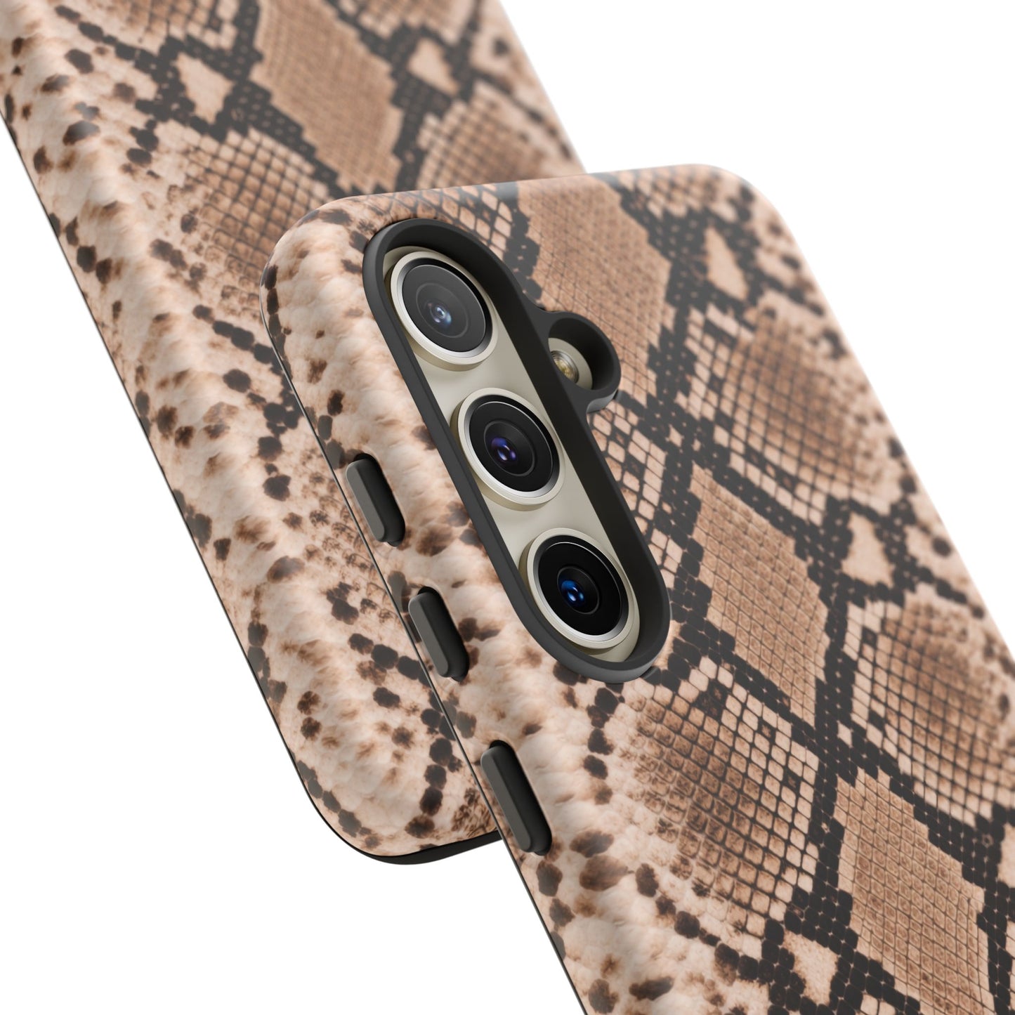 Snake Print Phone Case – Brown Python Pattern Slim Protective Cover for Iphone, Samsung Galaxy and Pixel