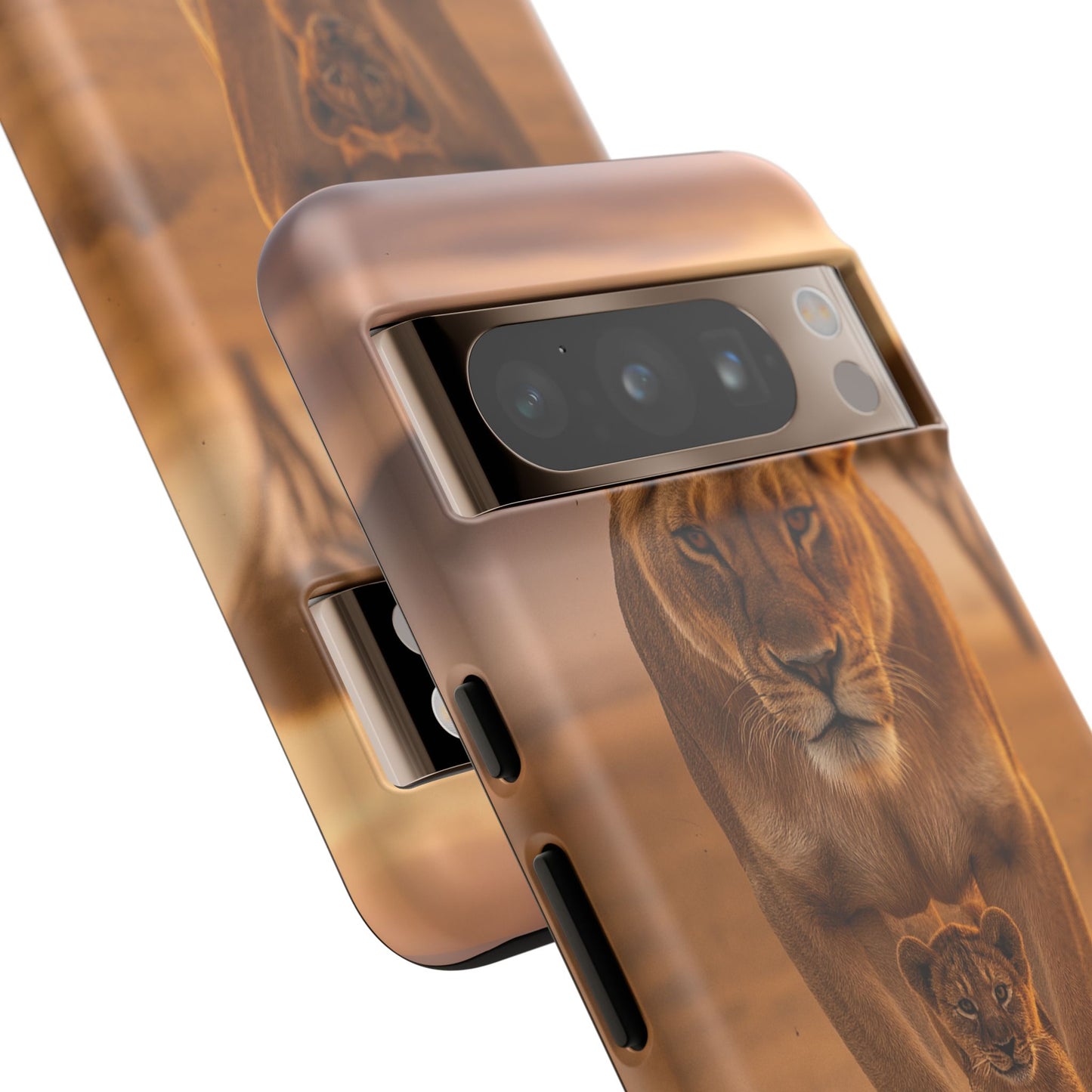 Lioness & Cub Phone Case | Safari Wildlife Tough Case for iPhone & Samsung