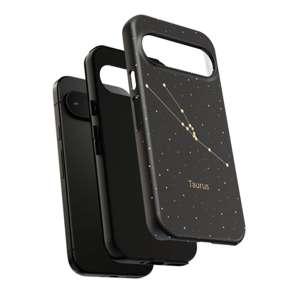 Taurus Zodiac Constellation Phone Case – Luxe Gold Celestial Cover