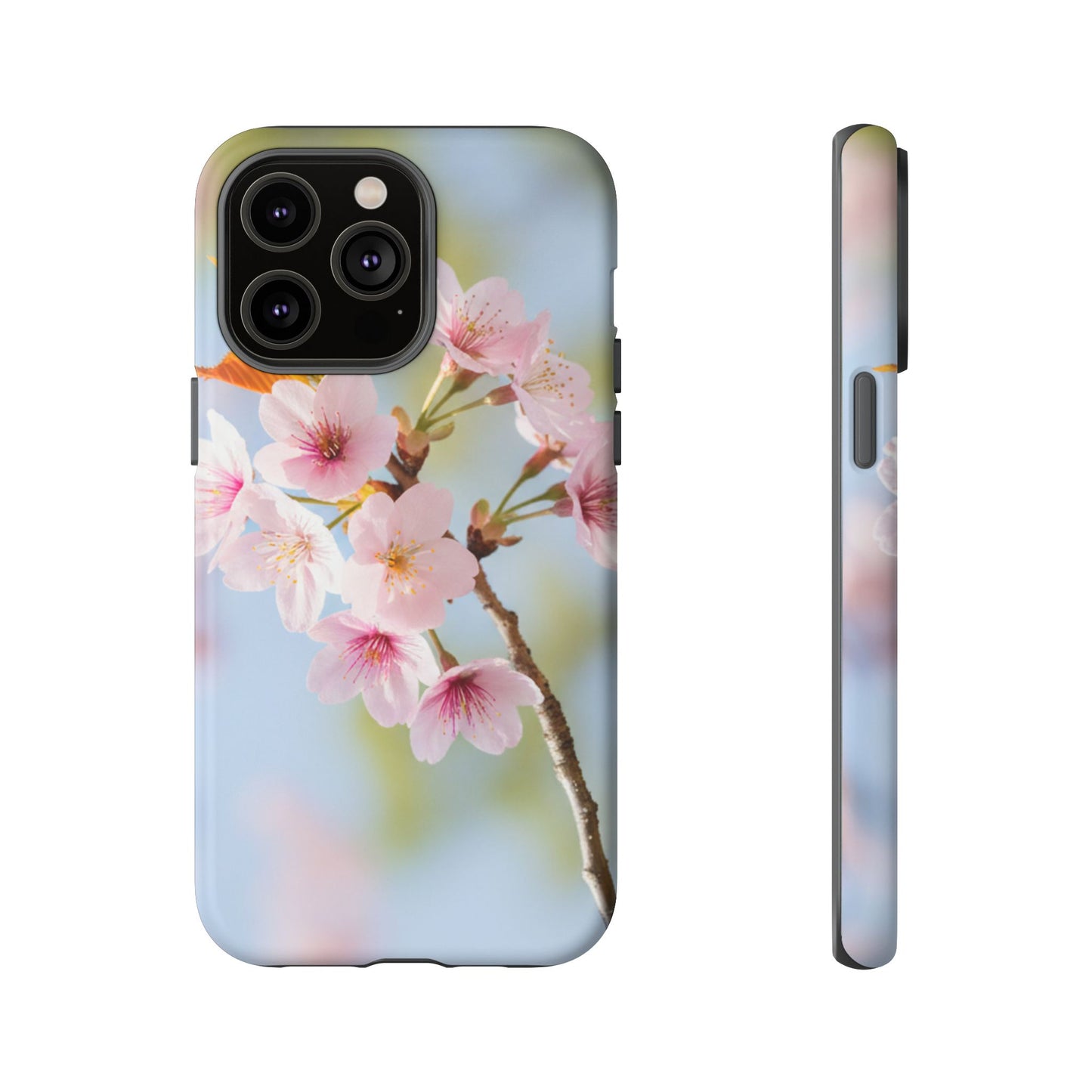 Cherry Blossom Phone Case – Pink Floral Tough Case (iPhone, Samsung Galaxy, Pixel)