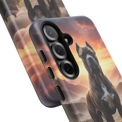 Cane Corso Phone Case – Guard Dog Sunset Tough Case (iPhone, Samsung, Pixel) | Dog Lover Gift