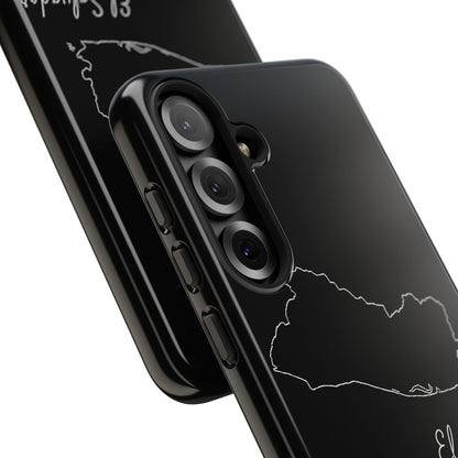El Salvador Outline Phone Case – Minimal Country Map Tough Case (iPhone, Samsung, Pixel)
