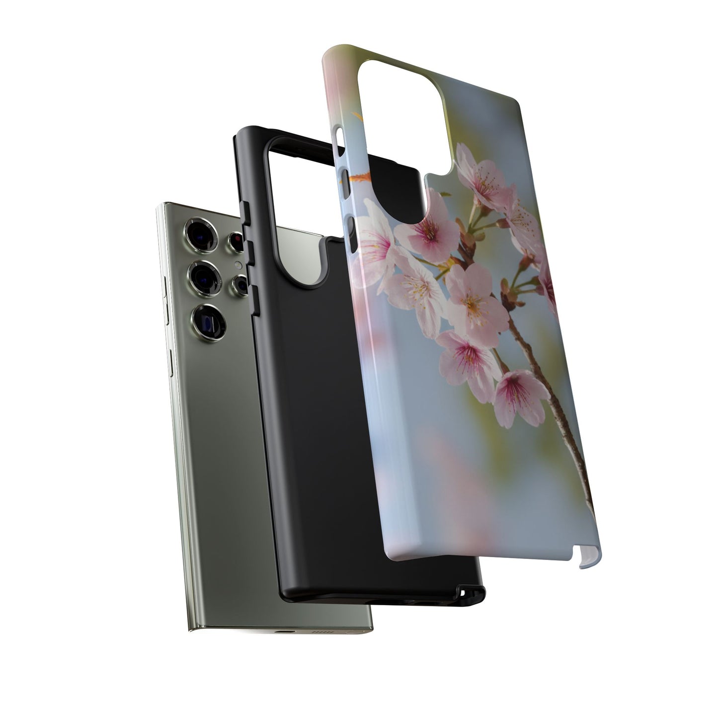 Cherry Blossom Phone Case – Pink Floral Tough Case (iPhone, Samsung Galaxy, Pixel)