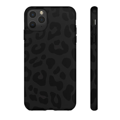 Black Leopard Phone Case | Matte & Glossy Tough Protective iPhone Case