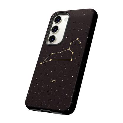 Leo Zodiac Constellation Phone Case – Luxe Gold Celestial Cover