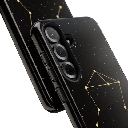 Libra Zodiac Constellation Phone Case – Luxe Gold Celestial Cover