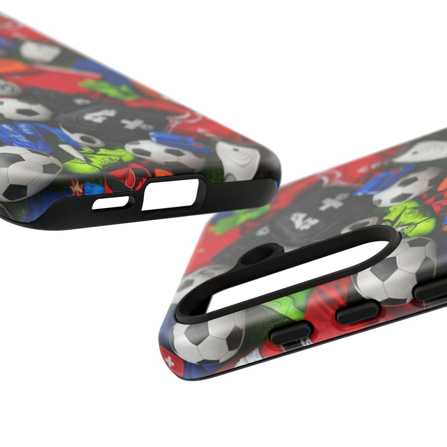 Soccer Ball Pattern Phone Case – Sports Fan Tough Protective Game Day Case