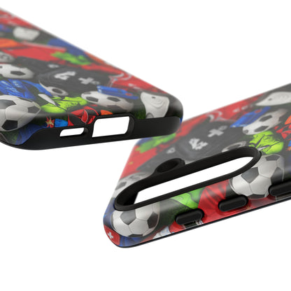 Soccer Ball Pattern Phone Case – Sports Fan Tough Protective Game Day Case