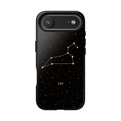 Leo Zodiac Constellation Phone Case – Luxe Gold Celestial Cover