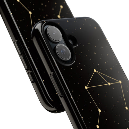 Libra Zodiac Constellation Phone Case – Luxe Gold Celestial Cover