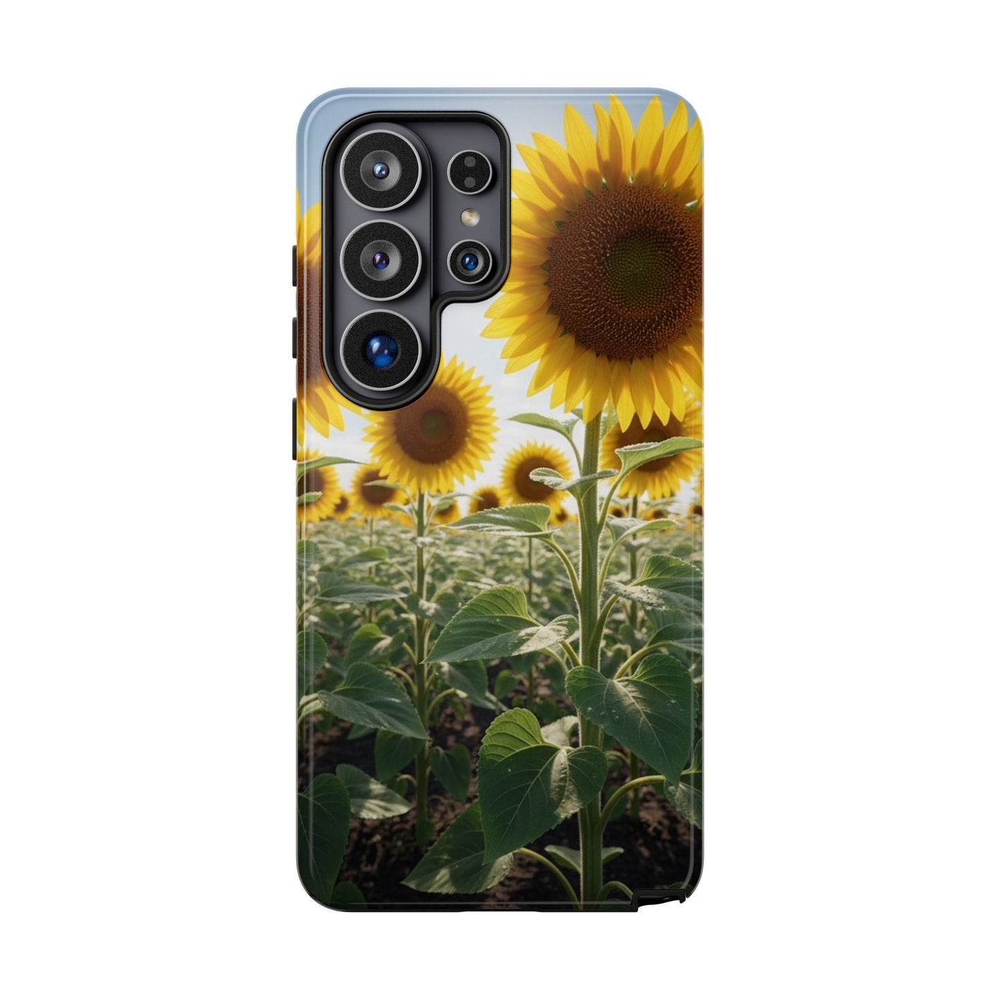 Sunflower Field Phone Case | Golden Hour Floral Aesthetic | Bright Summer Tough Case