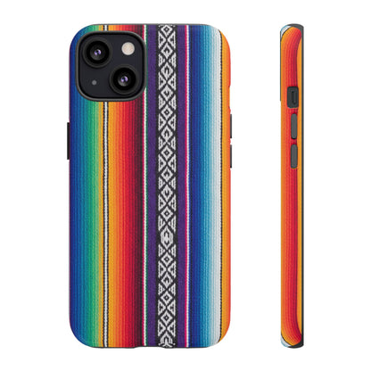 Serape Stripe Phone Case – Colorful Mexican Blanket Pattern Tough Case